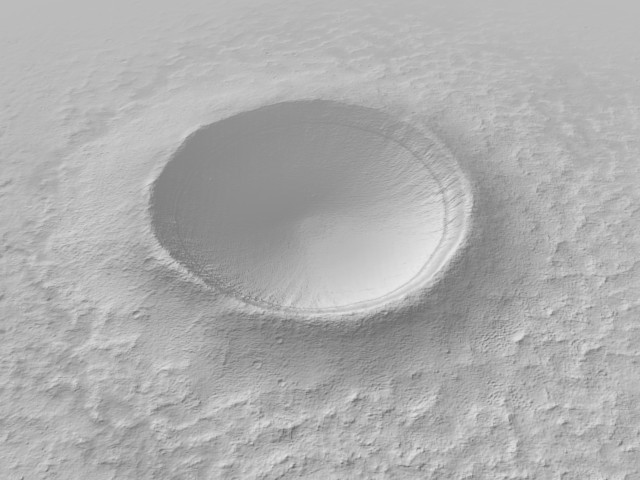 Fresh impact crater preview image 2